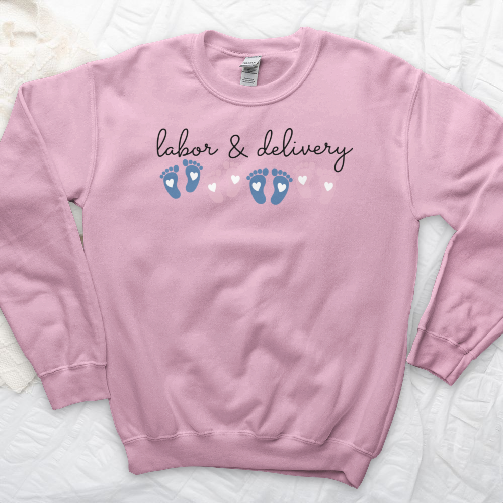 ''Labor and Delivery Footprint'' Sweatshirt