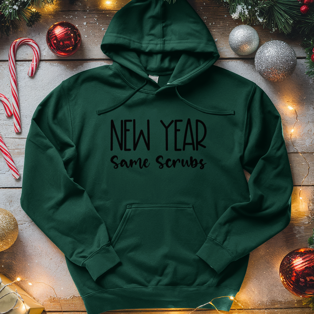 ''New Year Same Scrubs'' Hoodie