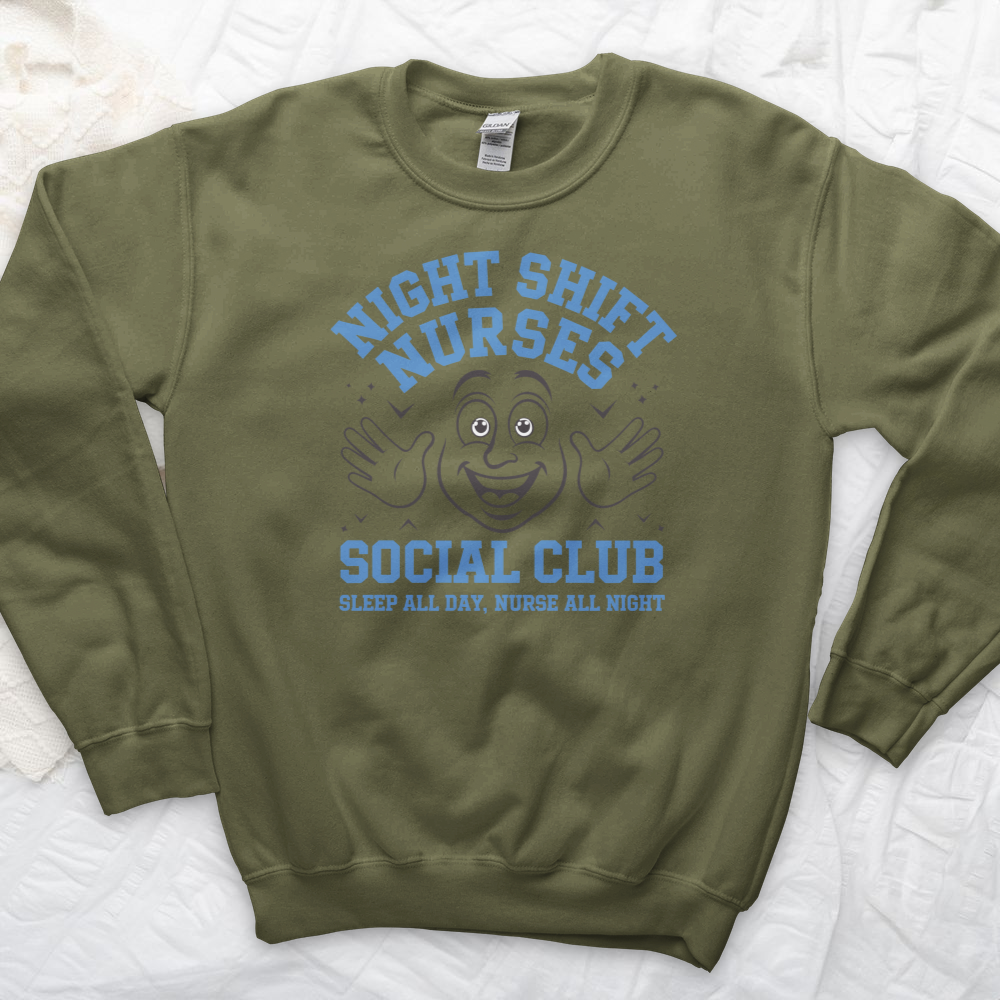 ''Night Shift Nurse Social Club'' Sweatshirt