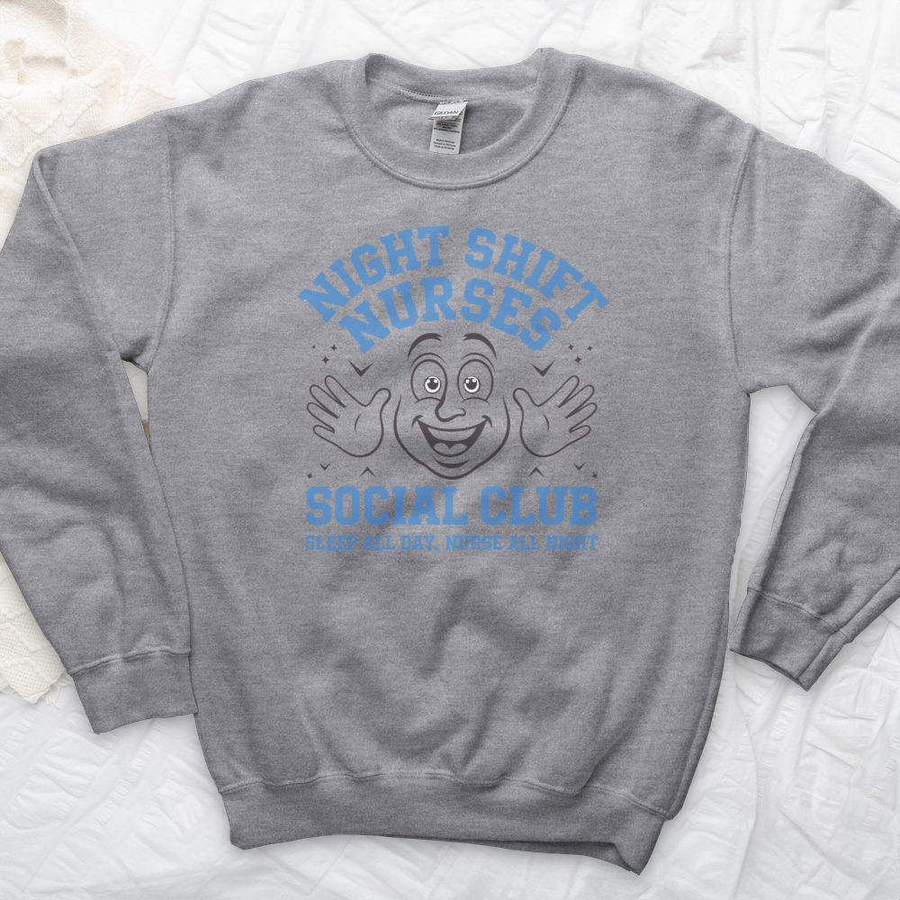 ''Night Shift Nurse Social Club'' Sweatshirt