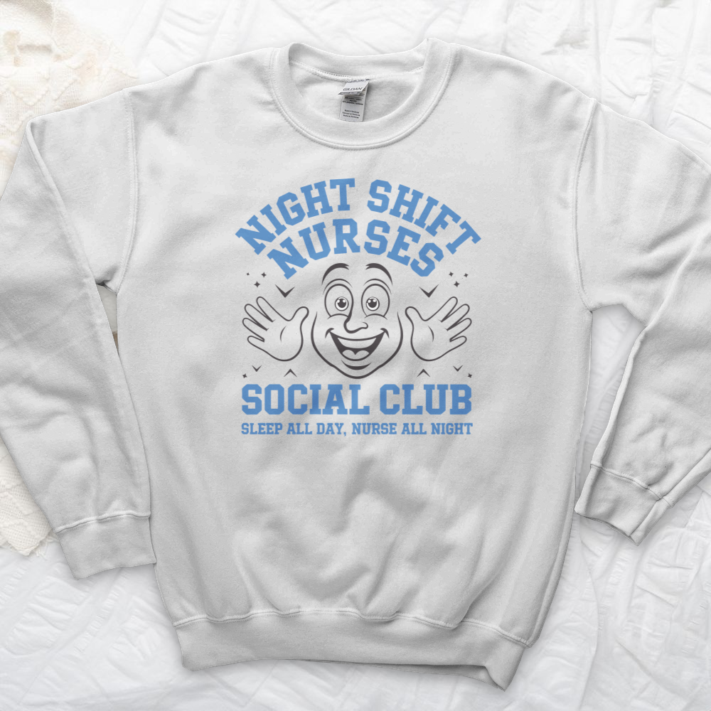 ''Night Shift Nurse Social Club'' Sweatshirt