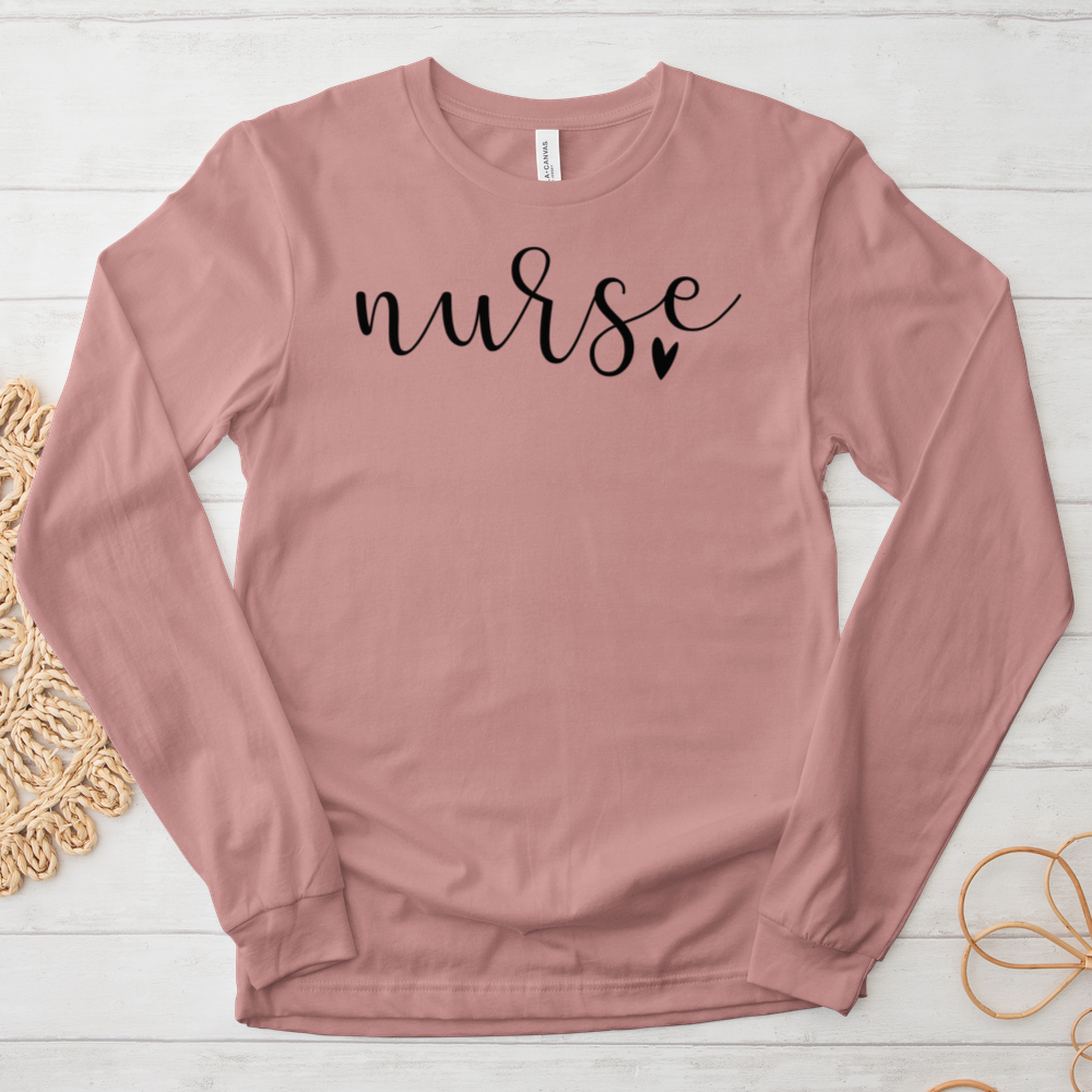 ''Nurse Heart'' Long Sleeve T-Shirt