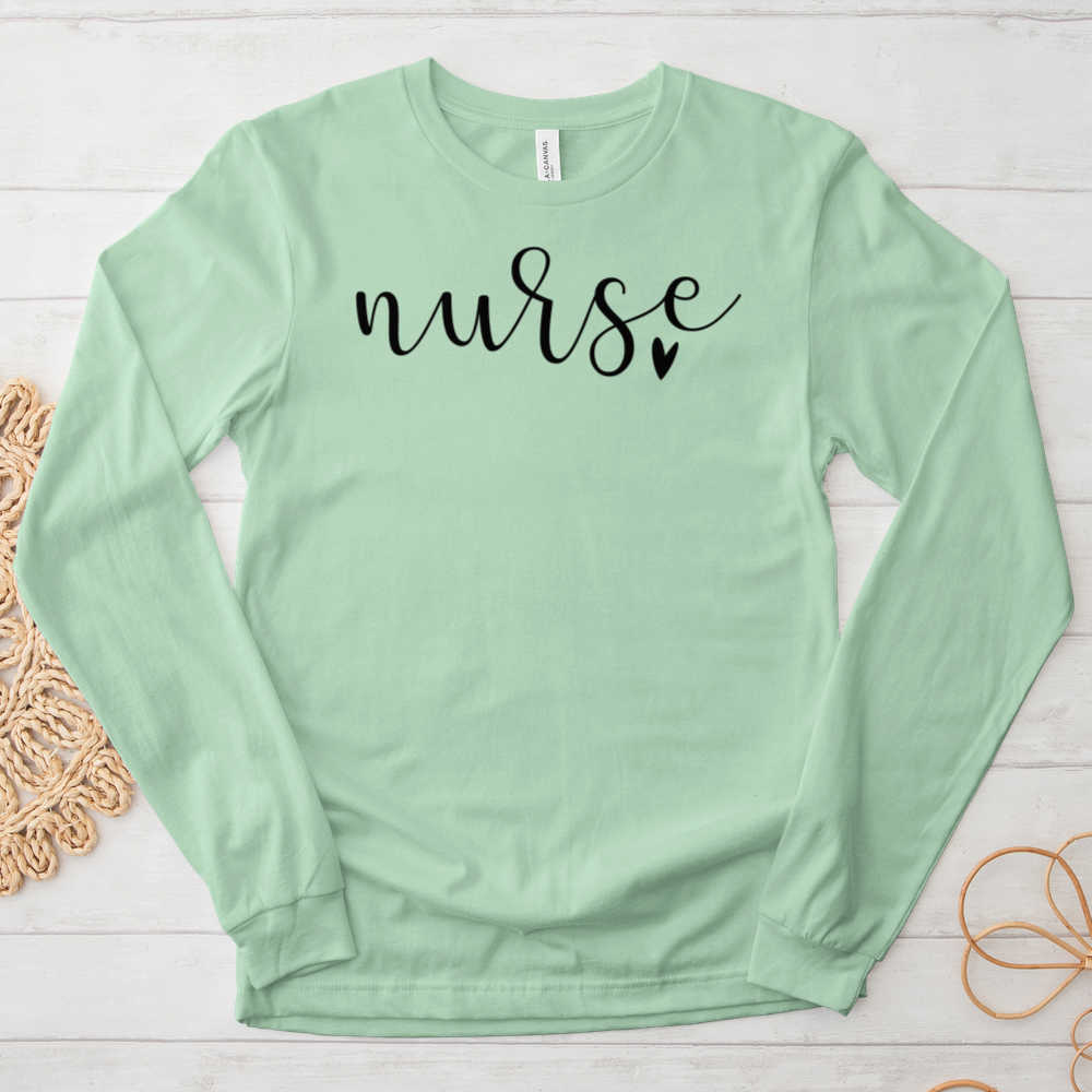 ''Nurse Heart'' Long Sleeve T-Shirt