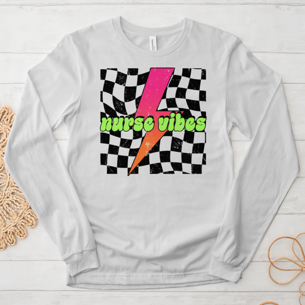 ''Nurse Vibes'' Long Sleeve T-Shirt