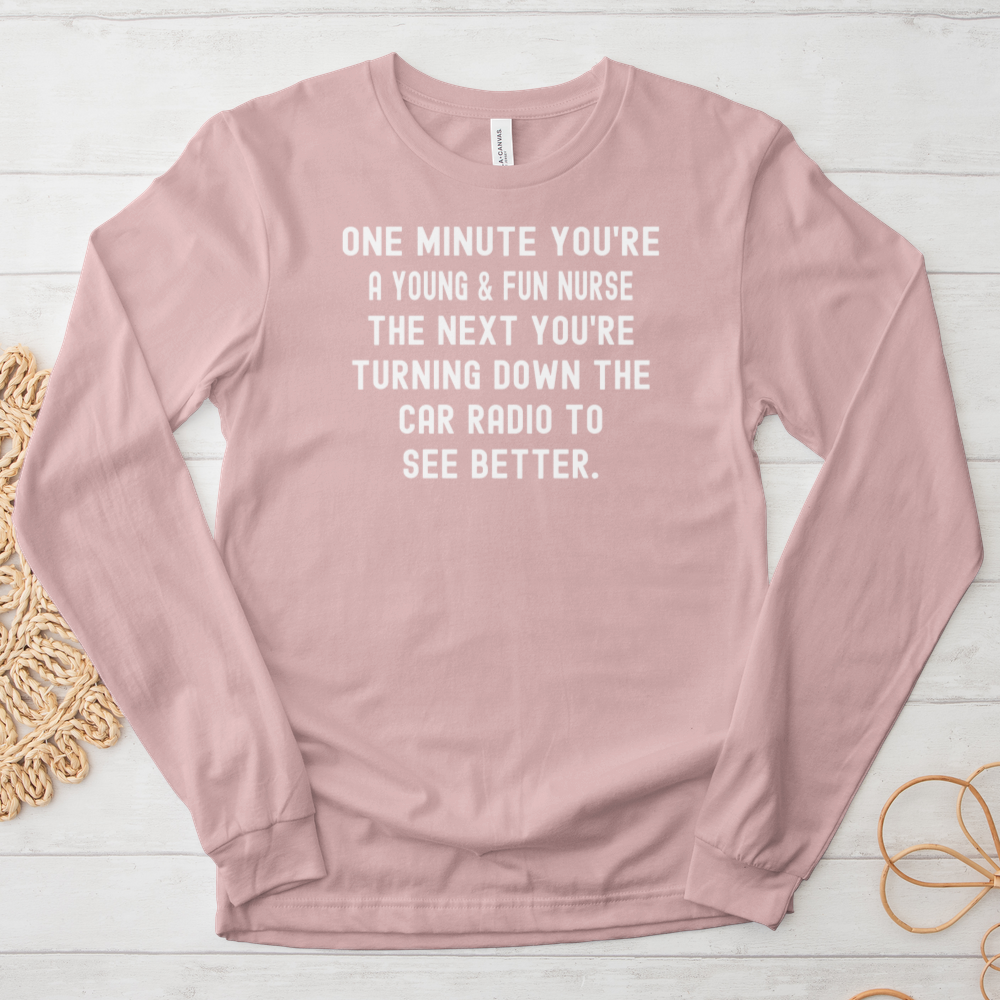 ''One Minute'' Long Sleeve T-Shirt