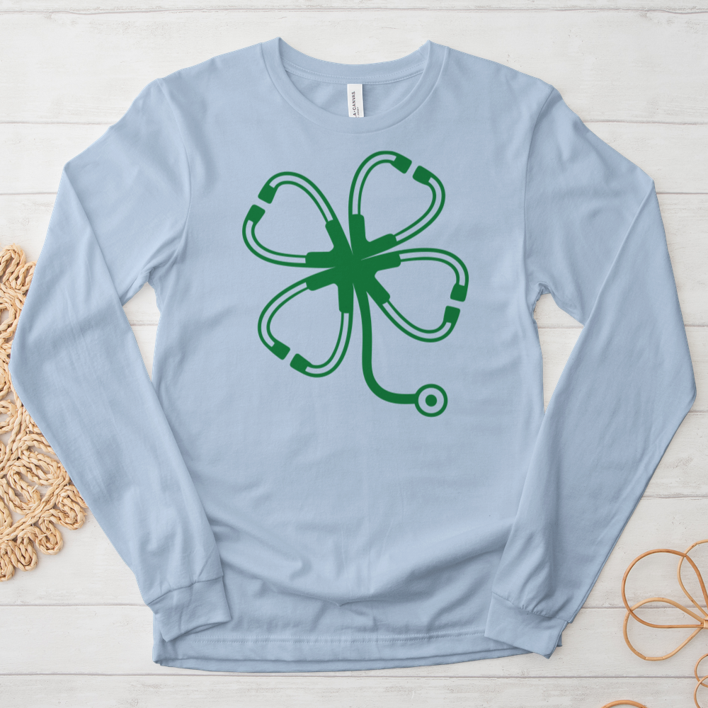 ''Patrick's Day Stethoscope'' Long Sleeve T-Shirt