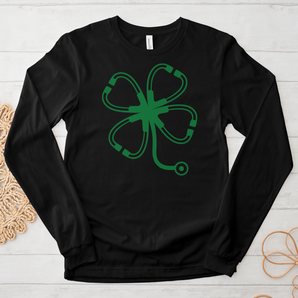 ''Patrick's Day Stethoscope'' Long Sleeve T-Shirt