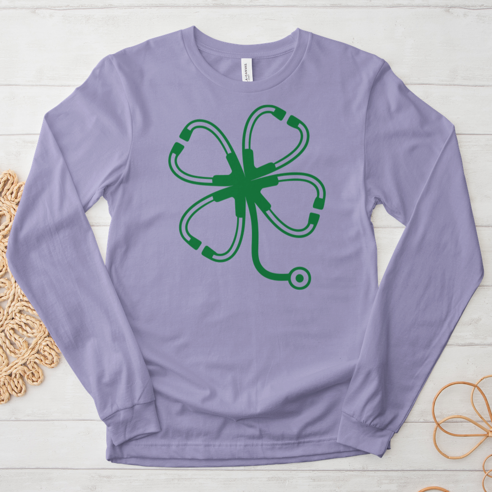 ''Patrick's Day Stethoscope'' Long Sleeve T-Shirt