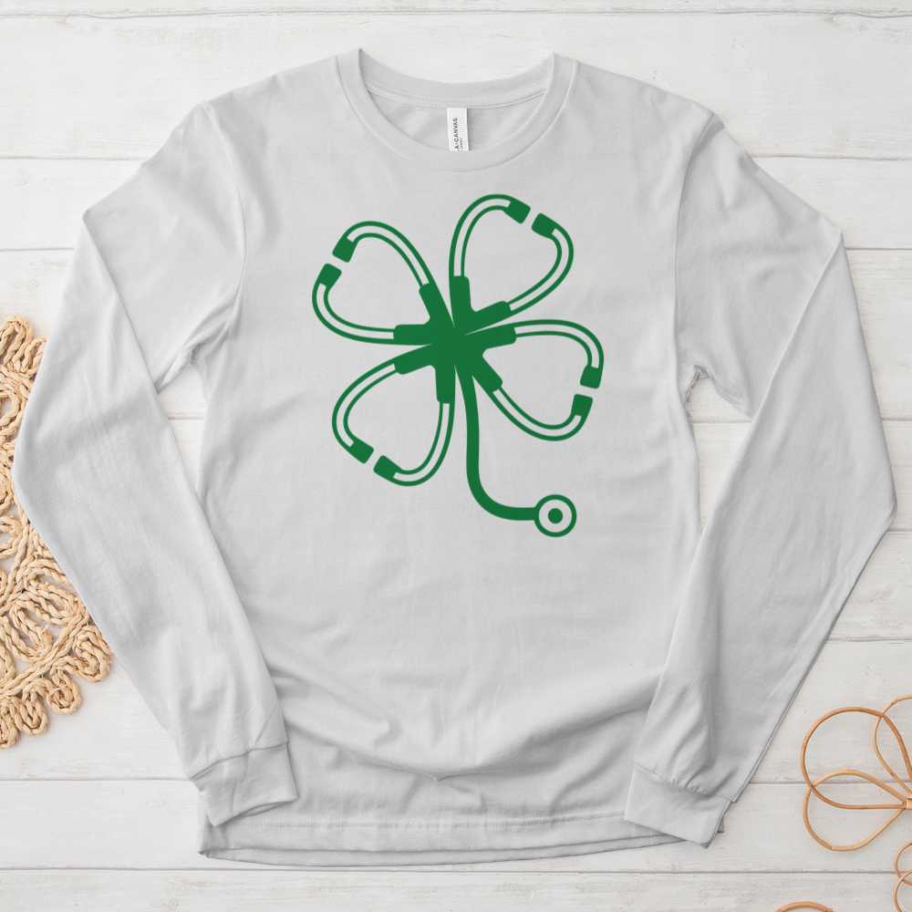 ''Patrick's Day Stethoscope'' Long Sleeve T-Shirt