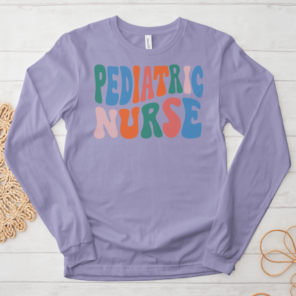 ''Pediatric Nurse'' Long Sleeve T-Shirt