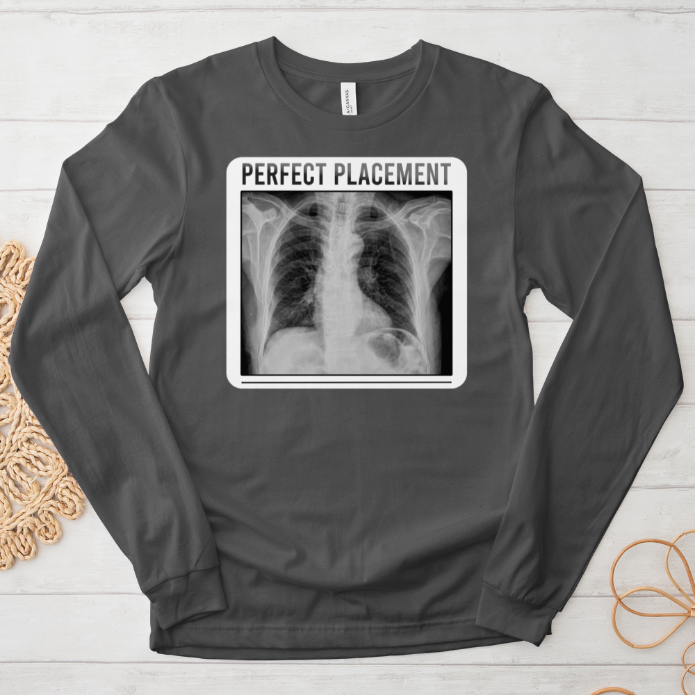 ''Perfect Placement'' Long Sleeve T-Shirt