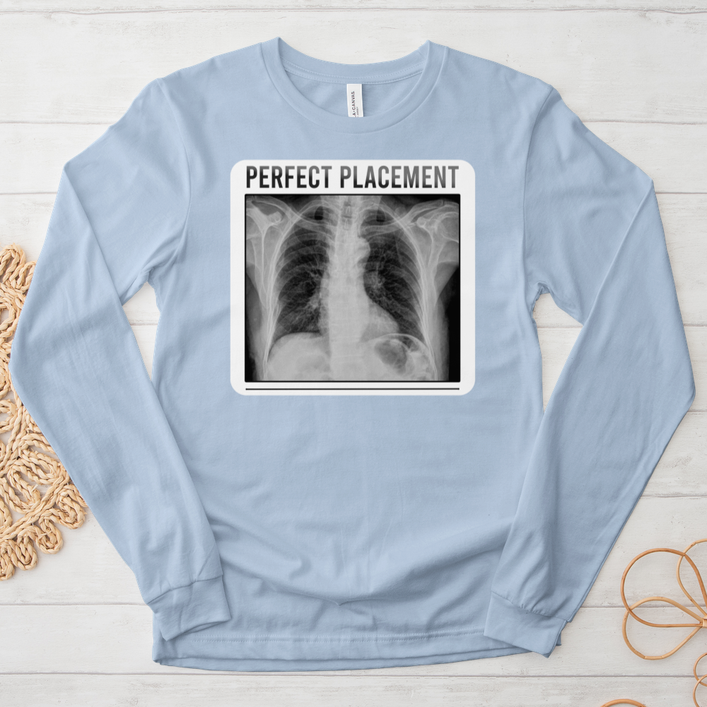 ''Perfect Placement'' Long Sleeve T-Shirt