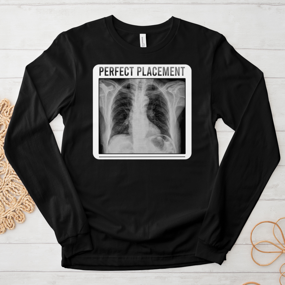 ''Perfect Placement'' Long Sleeve T-Shirt