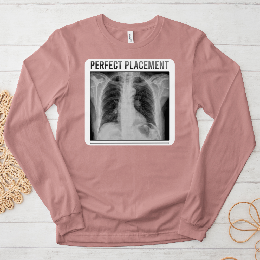 ''Perfect Placement'' Long Sleeve T-Shirt