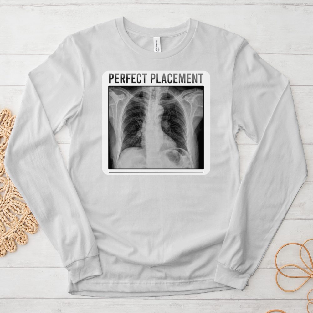 ''Perfect Placement'' Long Sleeve T-Shirt