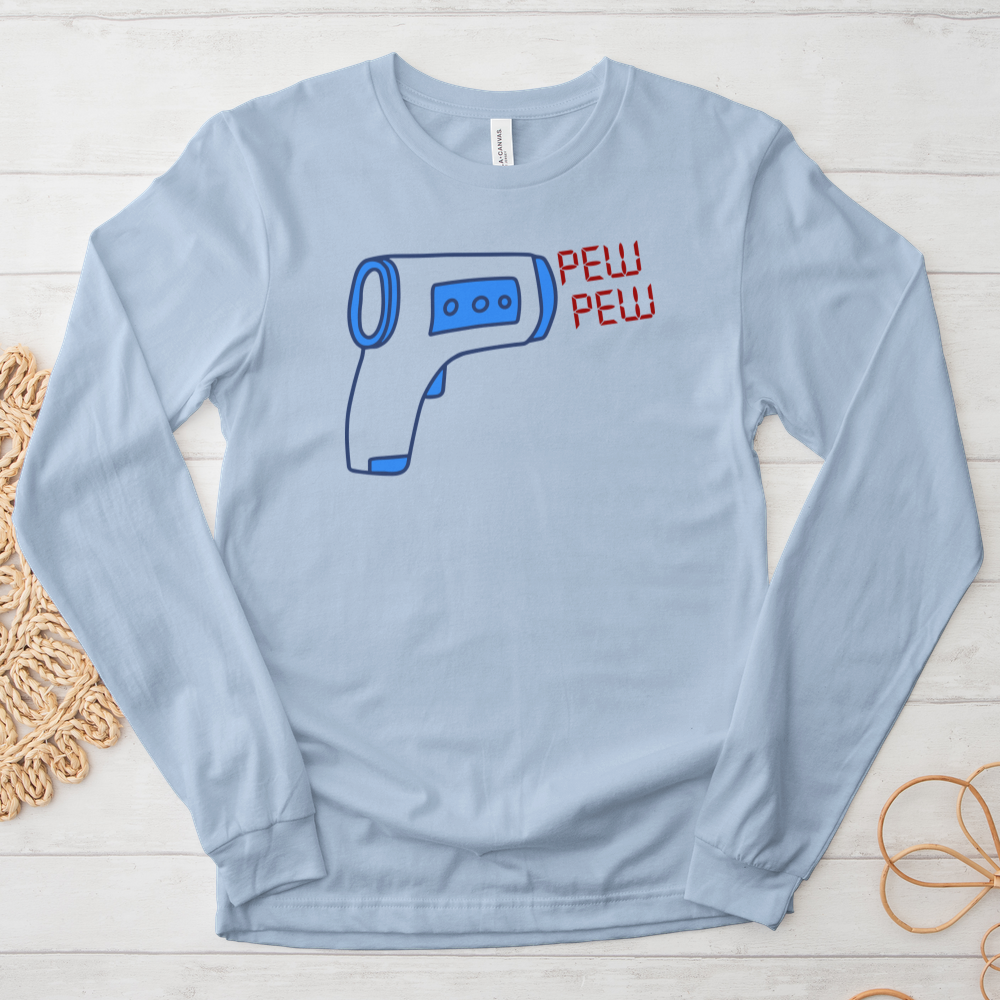 ''Pew Pew'' Long-Sleeve T-Shirt