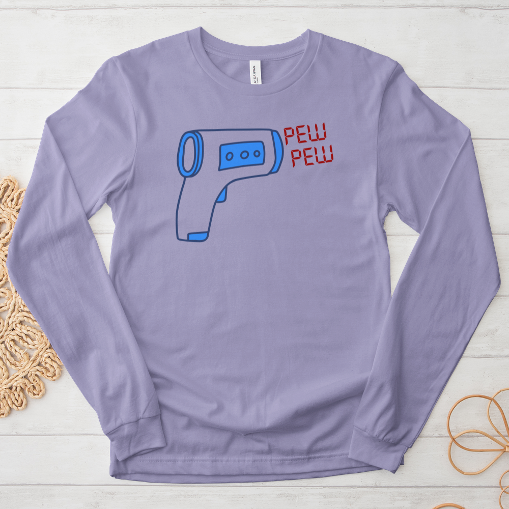 ''Pew Pew'' Long-Sleeve T-Shirt