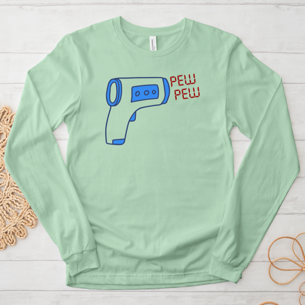 ''Pew Pew'' Long-Sleeve T-Shirt