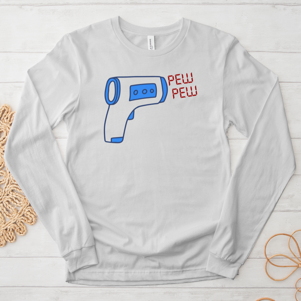 ''Pew Pew'' Long-Sleeve T-Shirt