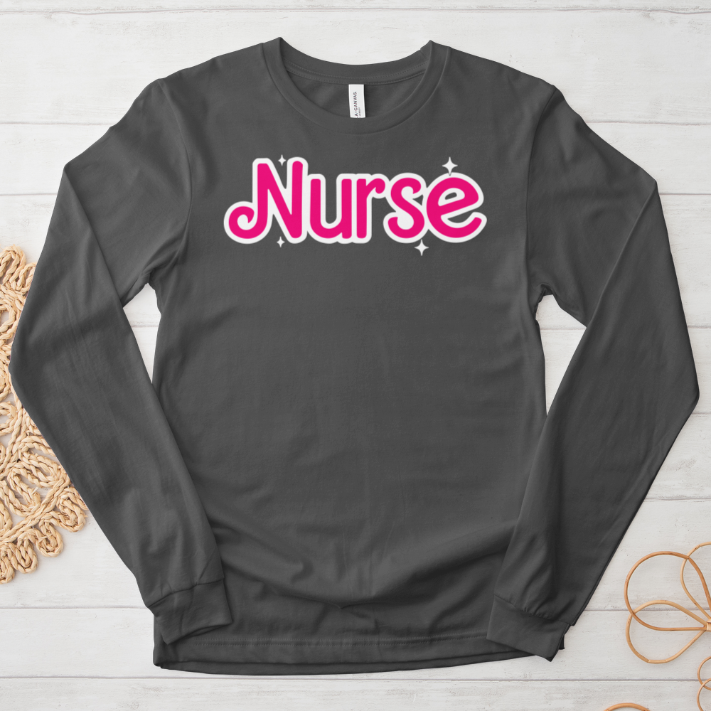 ''Pink Nurse'' Long Sleeve T-Shirt