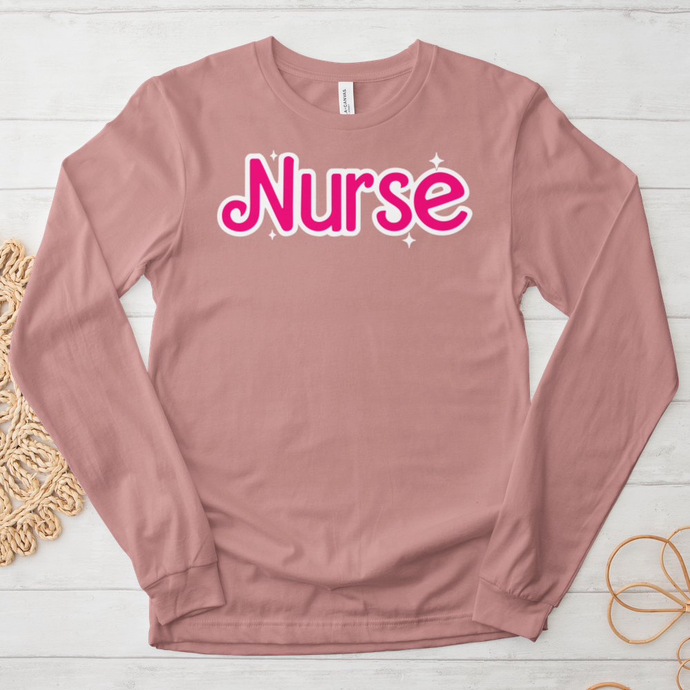 ''Pink Nurse'' Long Sleeve T-Shirt