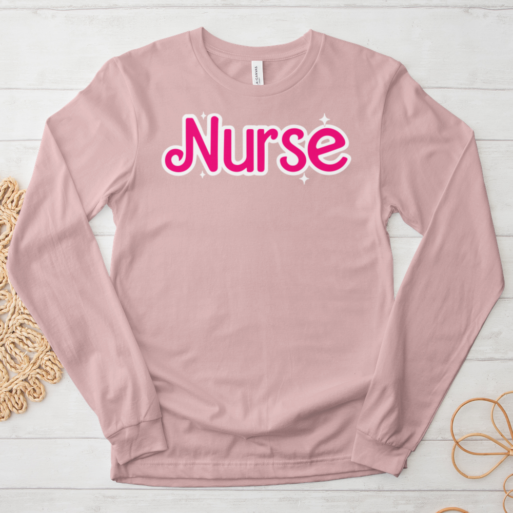 ''Pink Nurse'' Long Sleeve T-Shirt