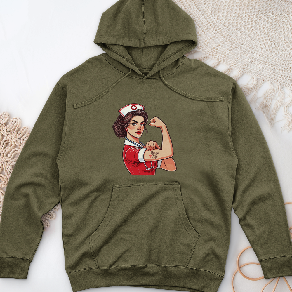 ''Pinup Nurse Life'' Hoodie