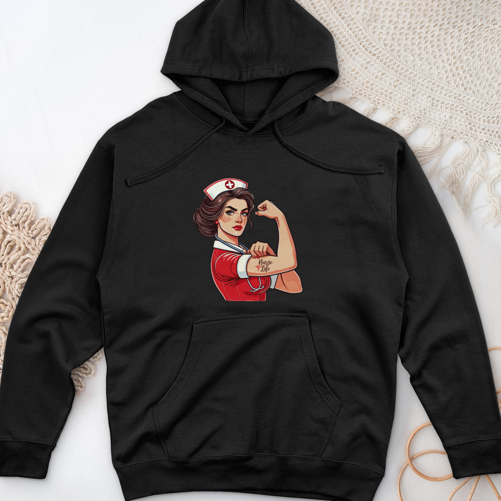 ''Pinup Nurse Life'' Hoodie