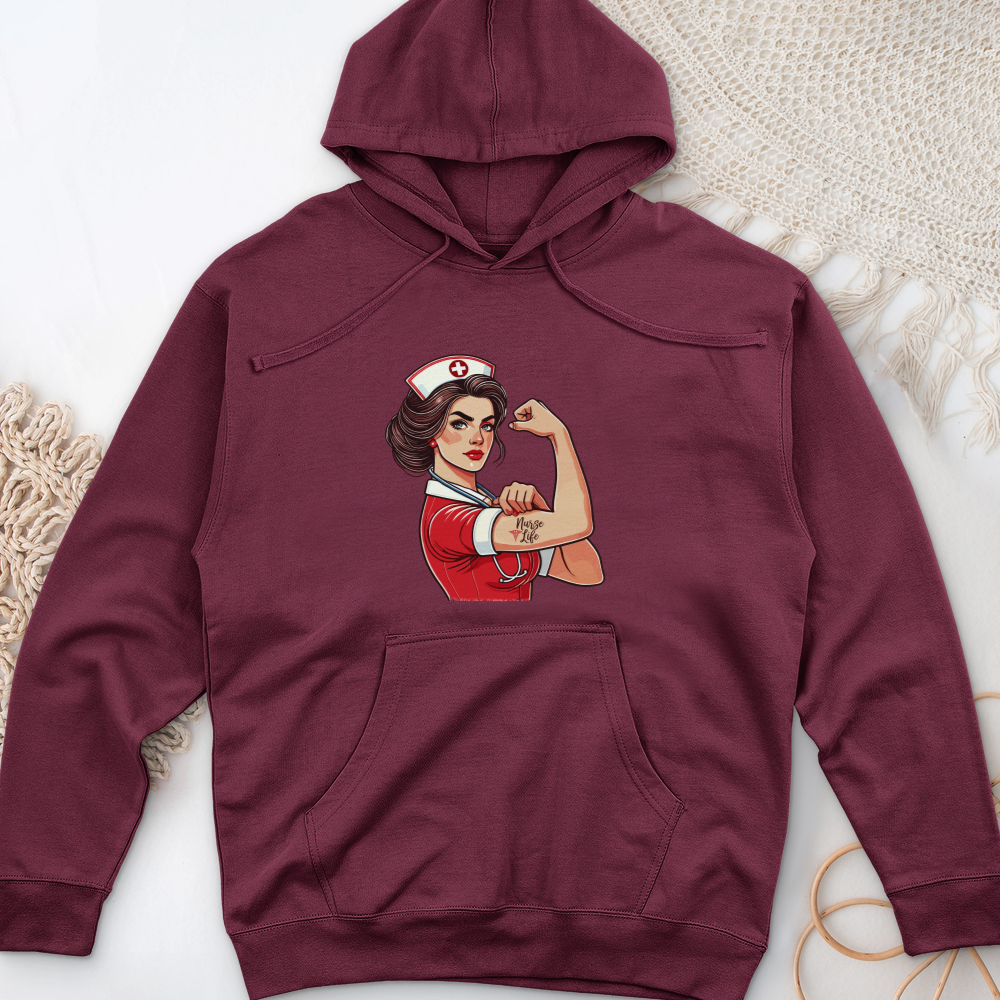 ''Pinup Nurse Life'' Hoodie