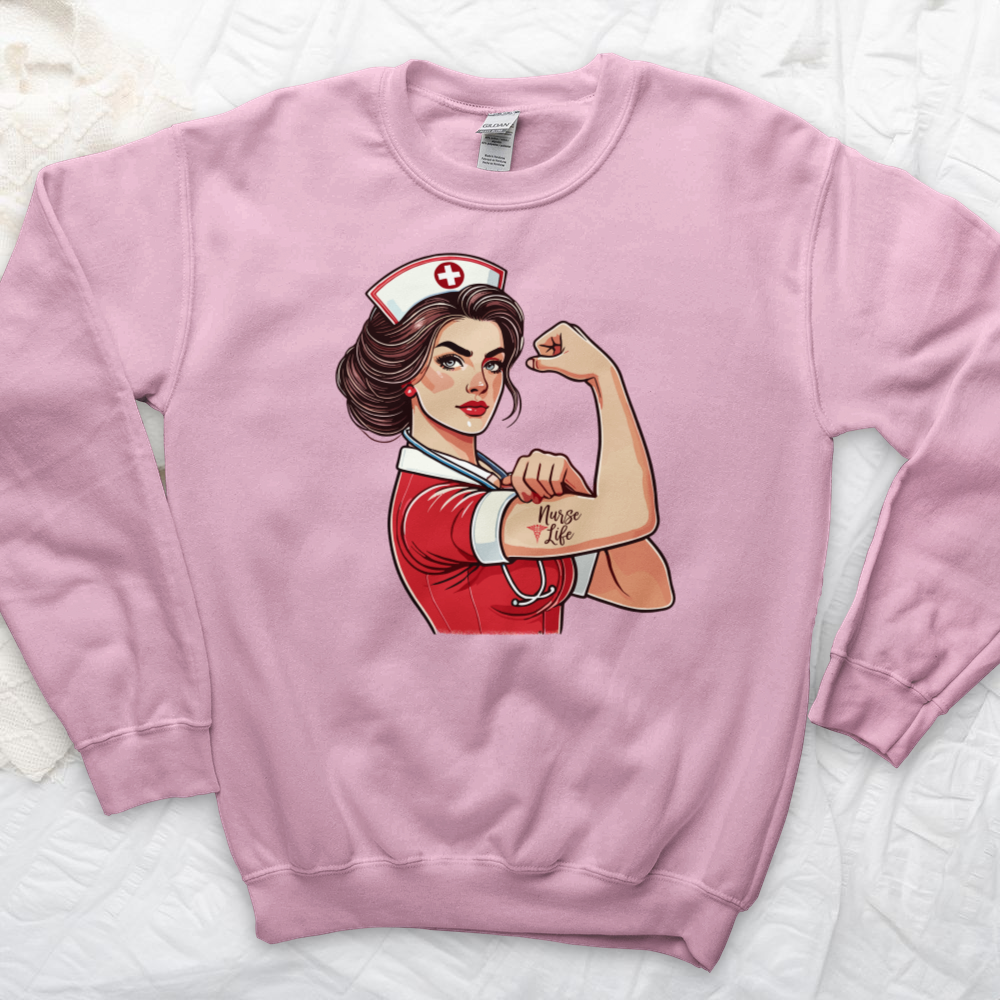 ''Pinup Nurse Life'' Sweatshirt