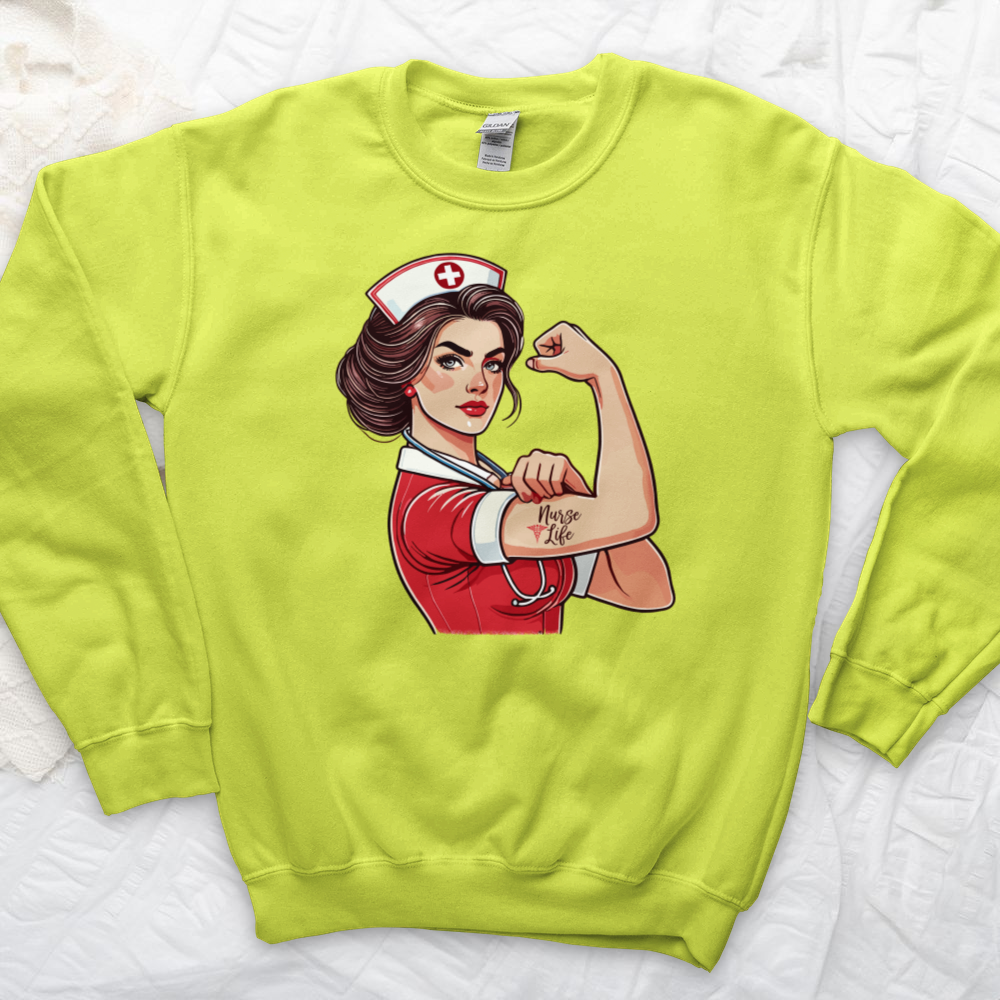 ''Pinup Nurse Life'' Sweatshirt