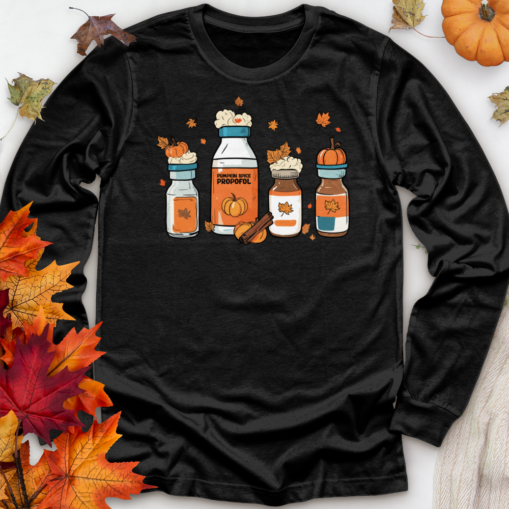 ''Pumpkin Spice Propofol'' Long Sleeve T-Shirt