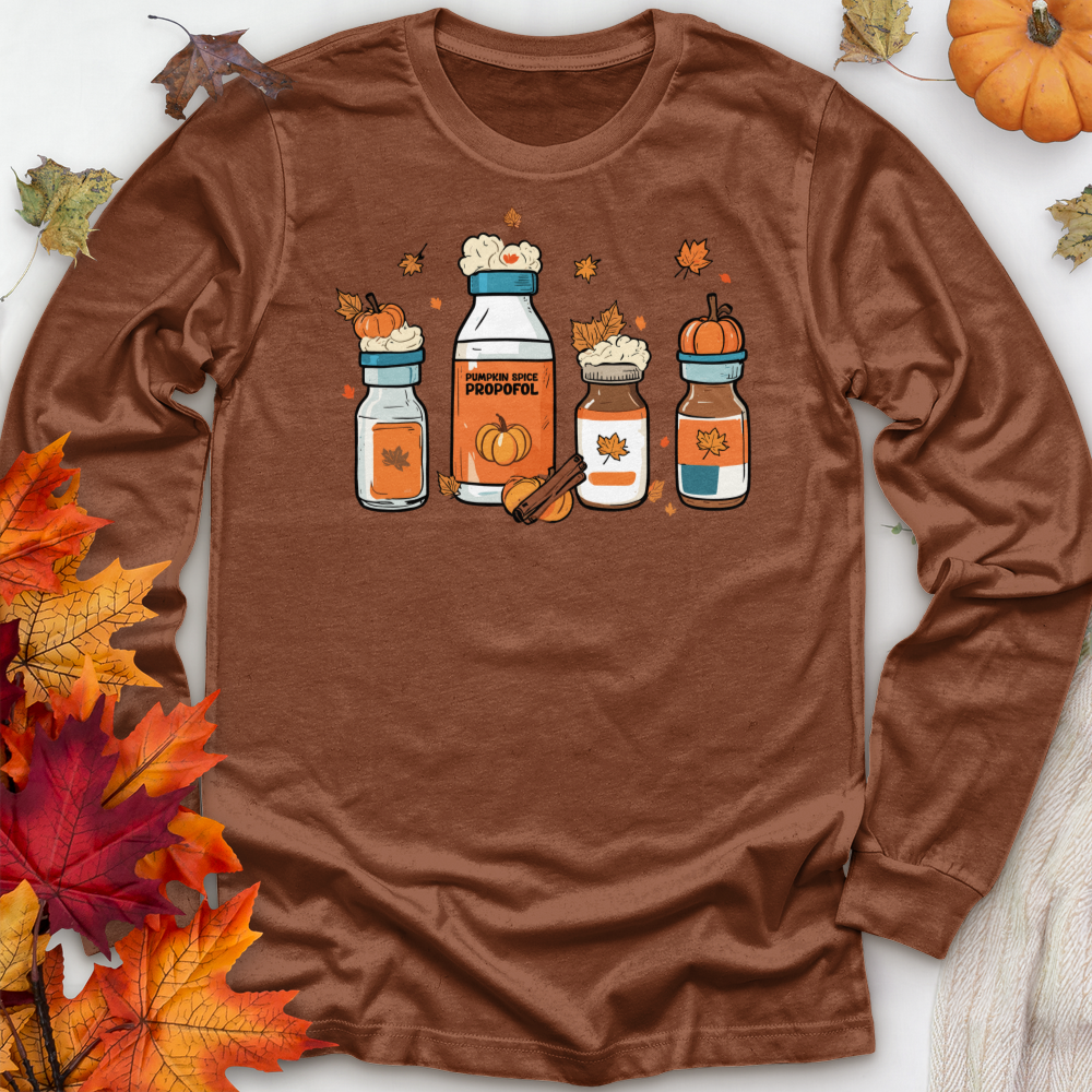 ''Pumpkin Spice Propofol'' Long Sleeve T-Shirt