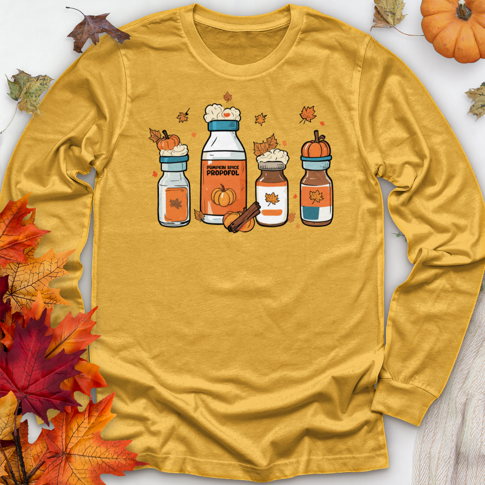 ''Pumpkin Spice Propofol'' Long Sleeve T-Shirt