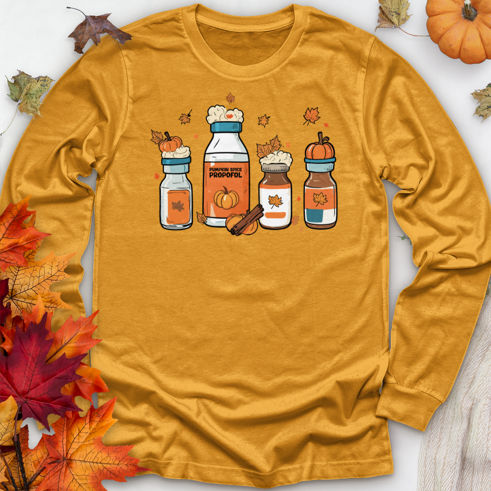 ''Pumpkin Spice Propofol'' Long Sleeve T-Shirt