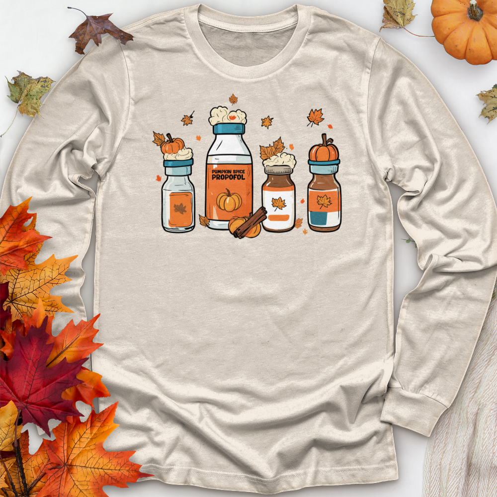 ''Pumpkin Spice Propofol'' Long Sleeve T-Shirt