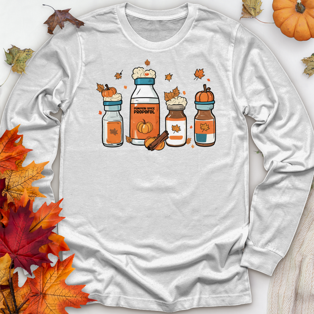 ''Pumpkin Spice Propofol'' Long Sleeve T-Shirt