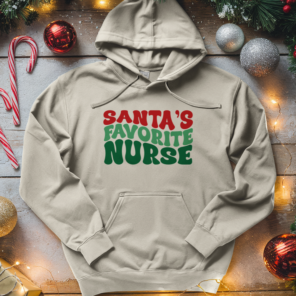 ''Santa's Favorite Nurse'' Hoodie