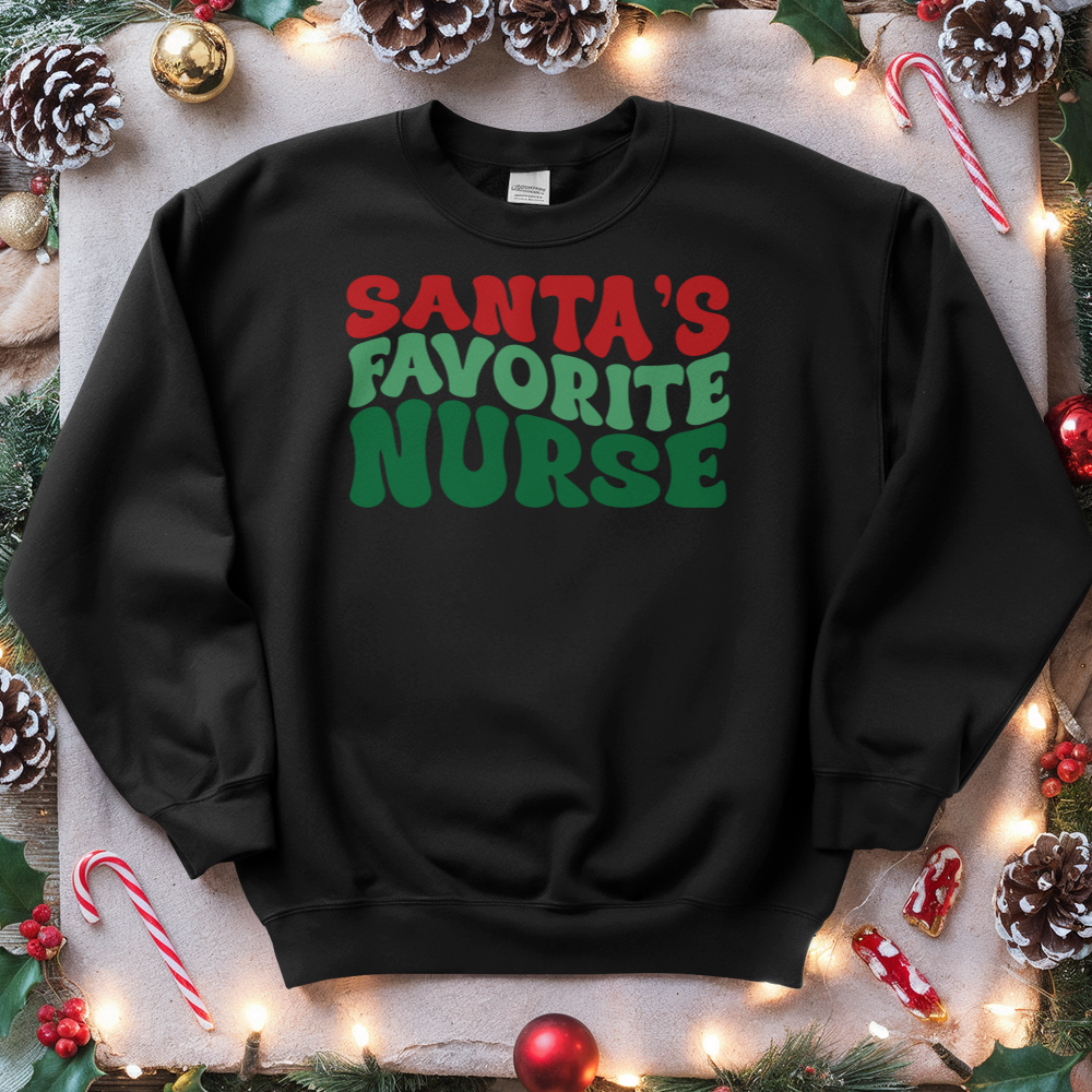 ''Santa's Favorite Nurse'' Sweatshirt