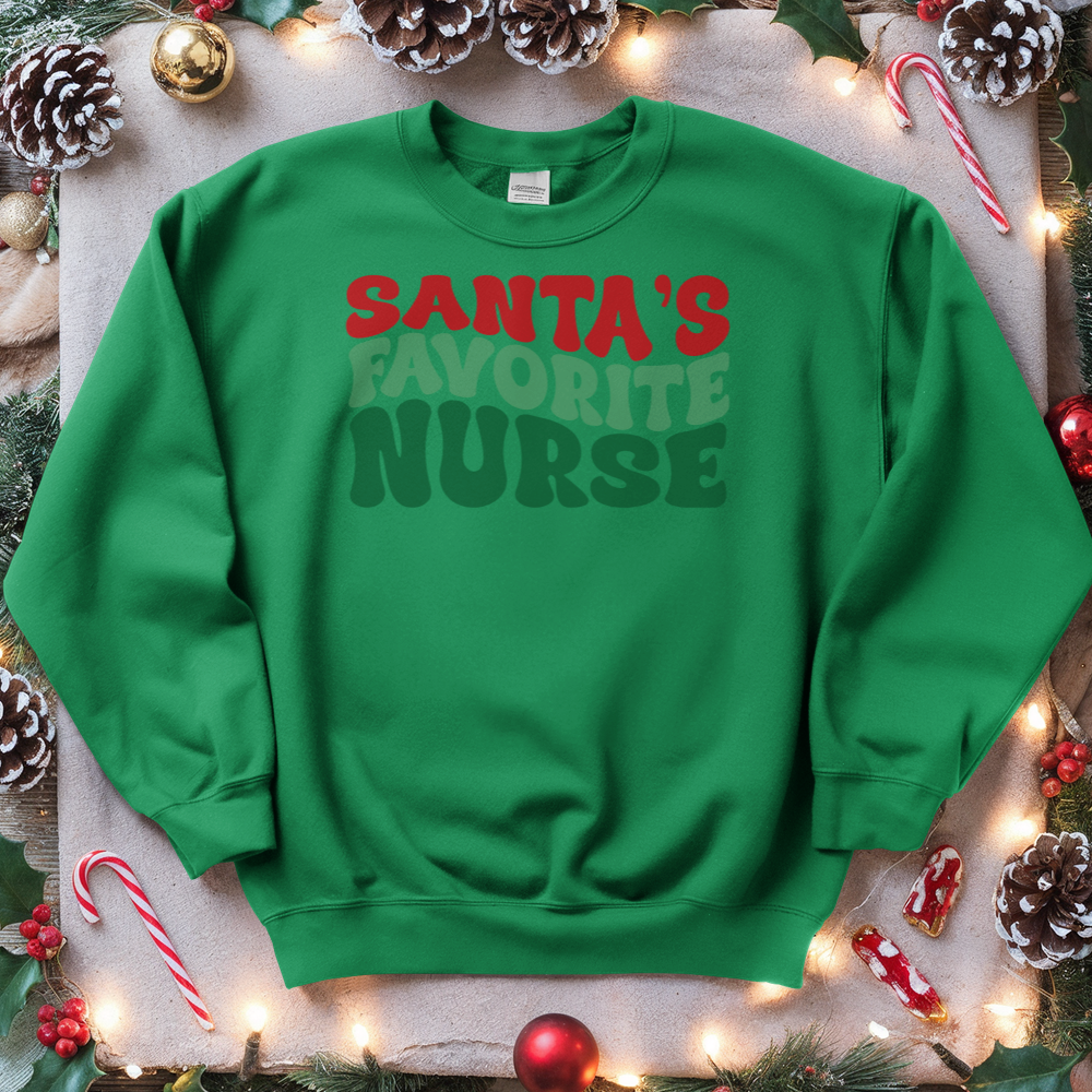 ''Santa's Favorite Nurse'' Sweatshirt