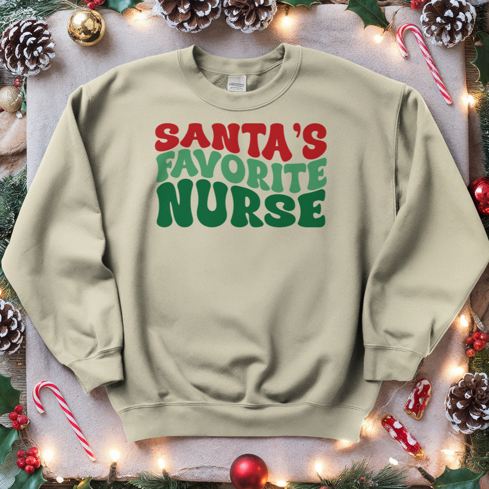 ''Santa's Favorite Nurse'' Sweatshirt