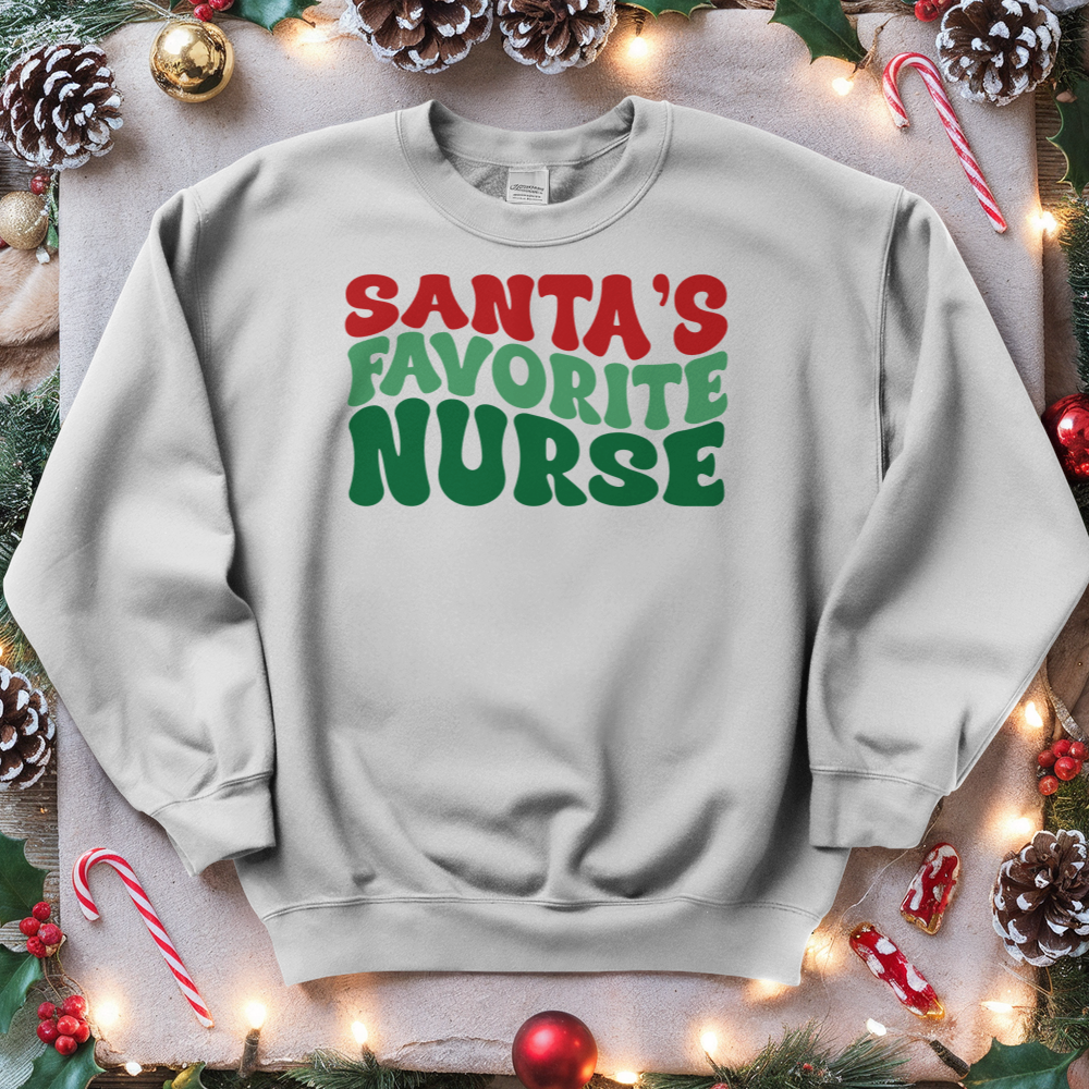 ''Santa's Favorite Nurse'' Sweatshirt