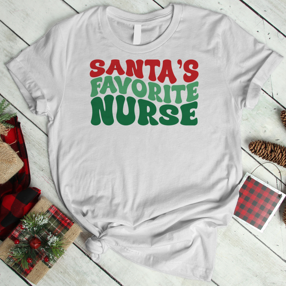 ''Santa's Favorite Nurse'' T-Shirt