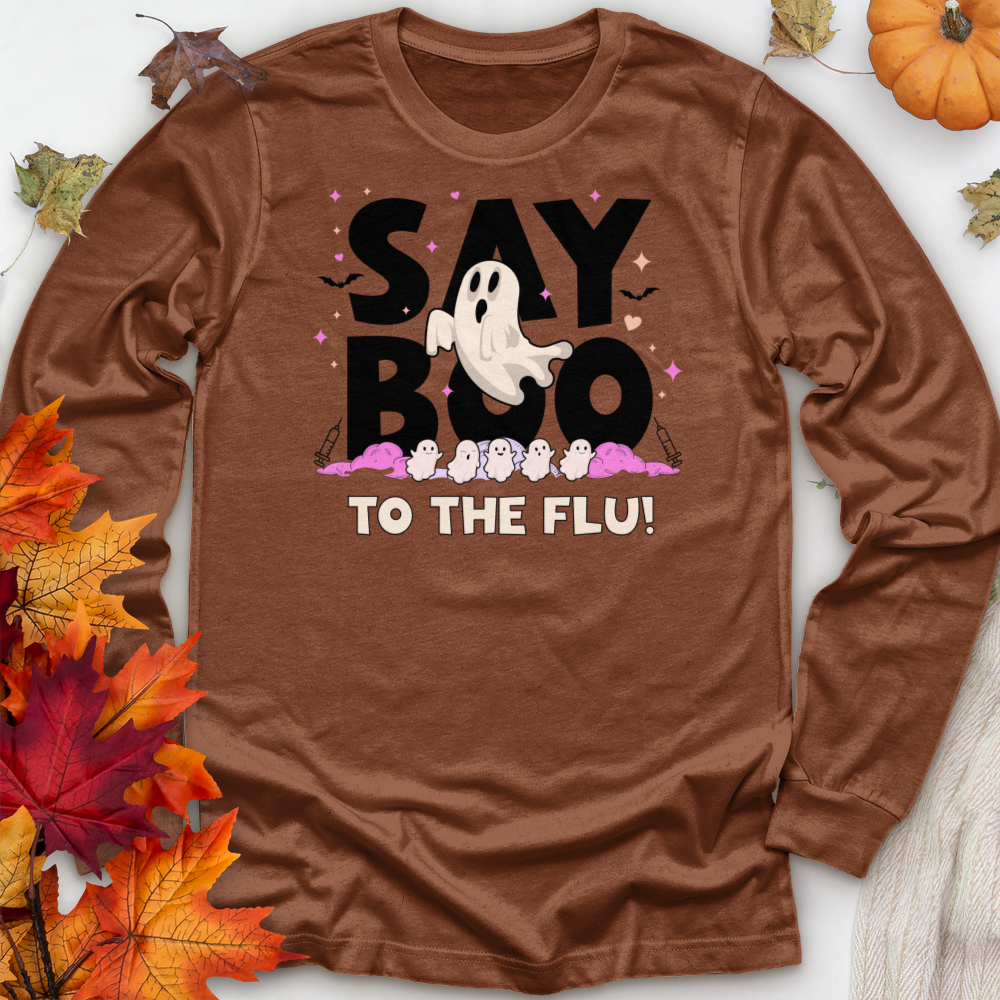 ''Say Boo'' Long Sleeve T-Shirt