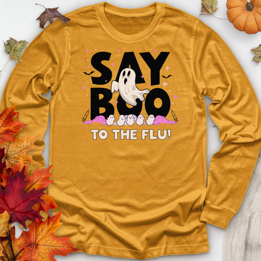 ''Say Boo'' Long Sleeve T-Shirt