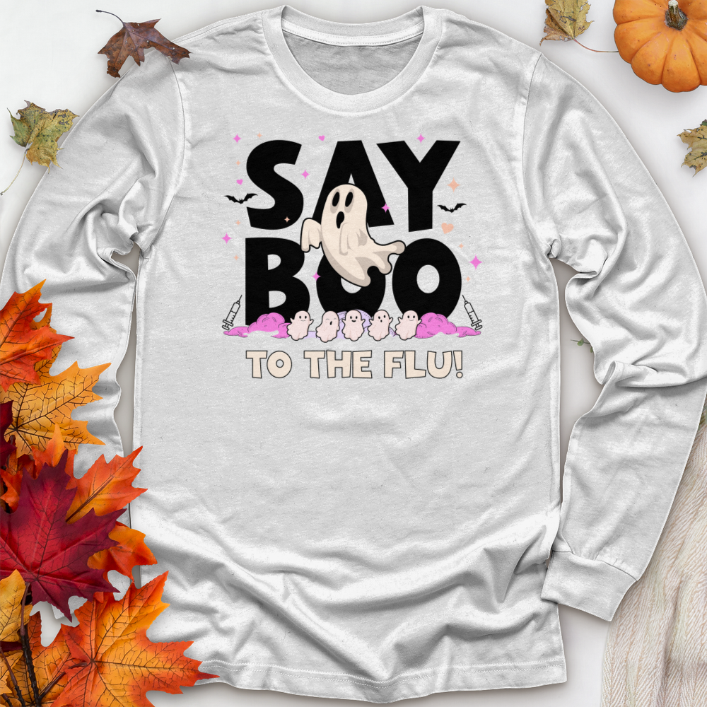 ''Say Boo'' Long Sleeve T-Shirt