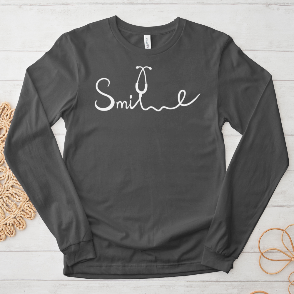 ''Smile Stethoscope'' Long Sleeve T-Shirt