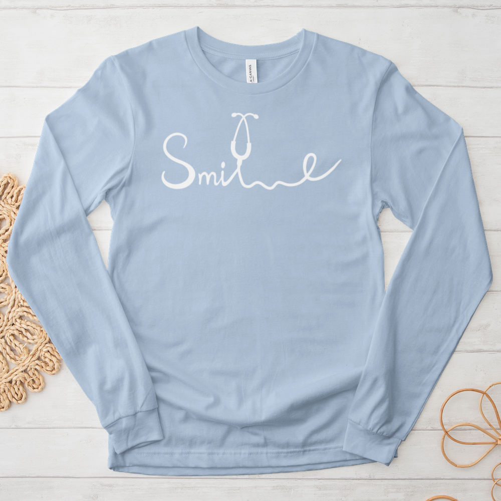 ''Smile Stethoscope'' Long Sleeve T-Shirt