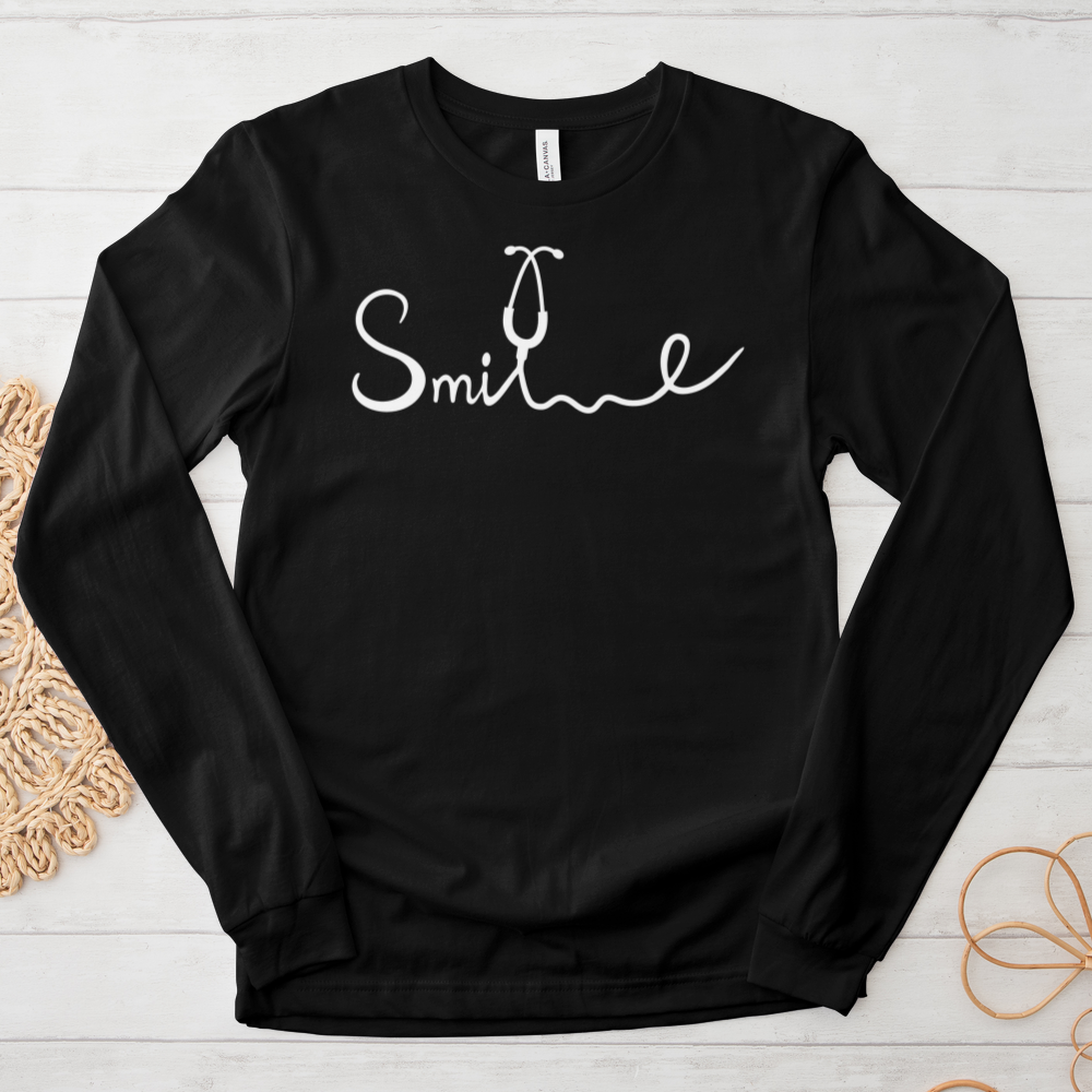 ''Smile Stethoscope'' Long Sleeve T-Shirt