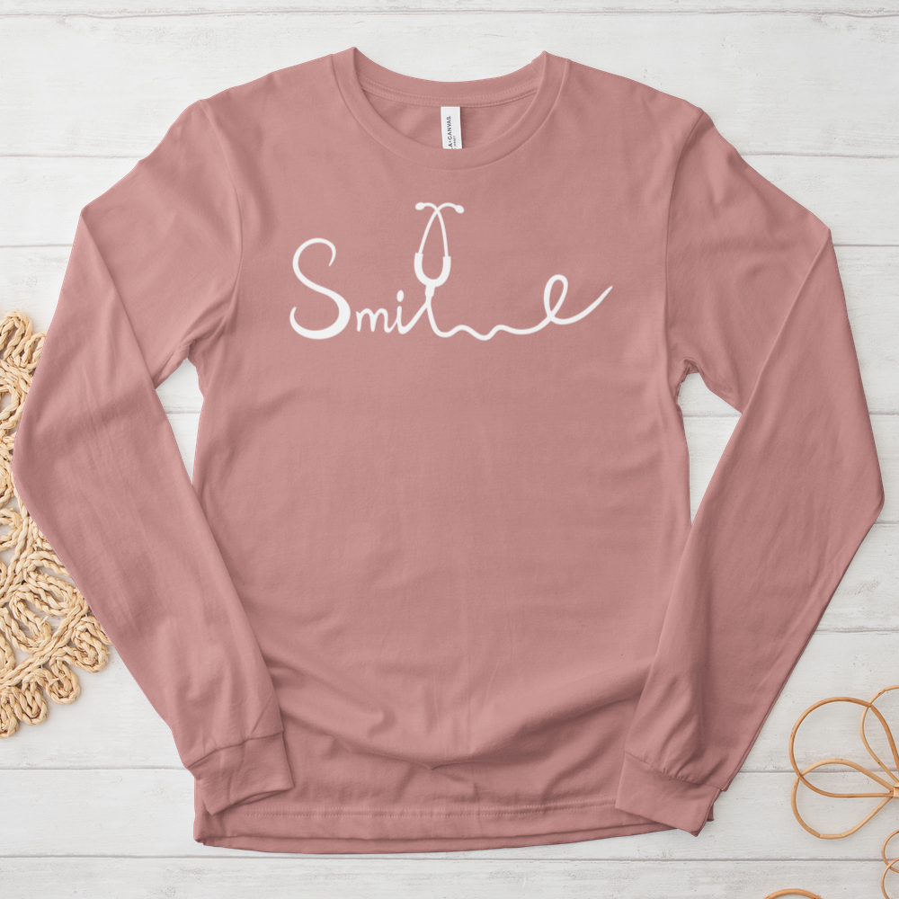 ''Smile Stethoscope'' Long Sleeve T-Shirt